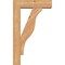 Ekena Millwork Funston Block Smooth Bracket w/ Offset Brace, Western Red Cedar, 5 1/2"W x 18"D x 30"H BKT0604X18X30FST05SWR - alternate 3
